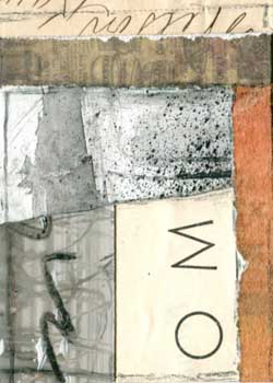 "OM" by Sharon Stauffer, Mineral Point WI - Mixed Media Collage